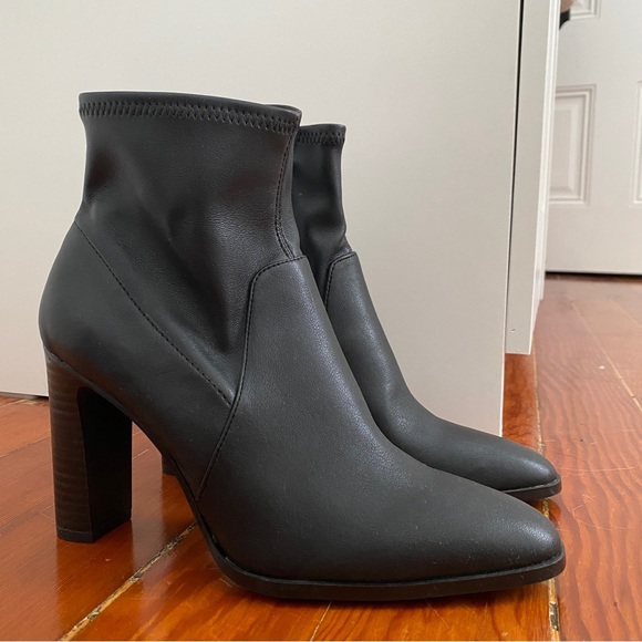 Mango Shoes - Leather Sock Booties